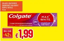 IperFamila Colgate dentifricio sbiancante max white purple reveal offerta