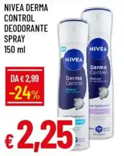 IperFamila Nivea derma control deodorante spray offerta