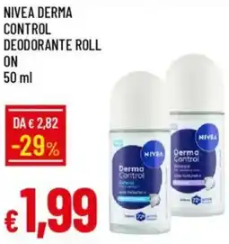 IperFamila Nivea derma control deodorante roll on offerta