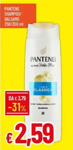 IperFamila Pantene shampoo/ balsamo offerta