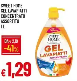 IperFamila Sweet home gel lavapiatti concentrato offerta