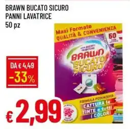 IperFamila Brawn bucato sicuro panni lavatrice 50 pz offerta