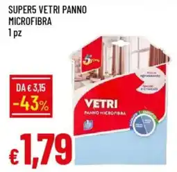 IperFamila Super5 vetri panno microfibra 1pz offerta