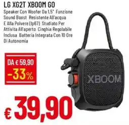 IperFamila LG XG2T XBOOM GO Speaker offerta
