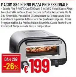 IperFamila MACOM 884 forno pizza professionale offerta