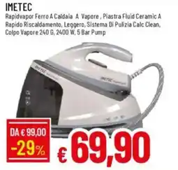 IperFamila IMETEC Rapidvapor Ferro A Caldaia A Vapore offerta