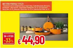 IperFamila Batteria pentole 5 pezzi offerta