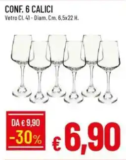 IperFamila Conf. 6 calici offerta