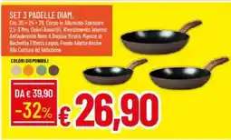 IperFamila Set 3 padelle diam. offerta
