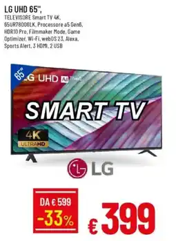 Galassia LG UHD 65", TELEVISORE Smart TV 4K offerta