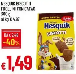 Galassia Nesquik biscotti frollini con cacao offerta