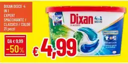 Galassia Dixan discs 4 4in1 expert smacchiante/ classico/color 21 pezzi offerta