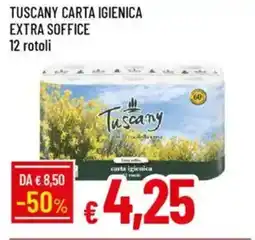 Galassia Tuscany carta igienica extra soffice 12 rotoli offerta