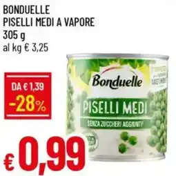 Galassia Bonduelle piselli medi a vapore offerta