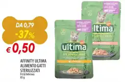 Galassia Affinity ultima alimento gatti sterilizzati offerta