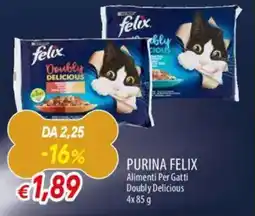 Galassia PURINA Felix alimenti per gatti doubly delicious offerta