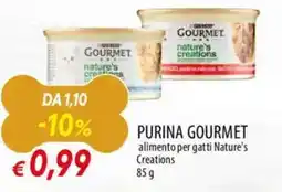 Galassia PURINA GOURMET alimento per gatti nature's creations offerta