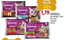 Galassia WHISKAS Pure delight/Tasty Mix/Duo offerta