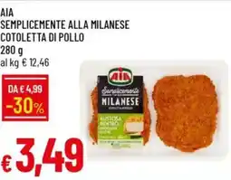 Galassia Aia semplicemente alla milanese cotoletta di pollo offerta