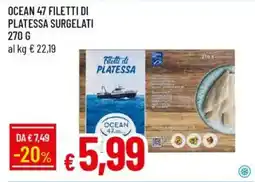 Galassia Ocean 47 filetti di platessa surgelati offerta