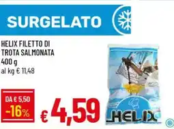 Galassia Helix filetto di trota salmonata offerta