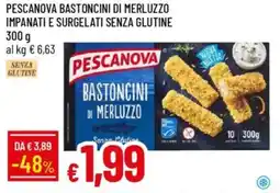 Galassia Pescanova bastoncini di merluzzo impanati e surgelati senza glutine offerta