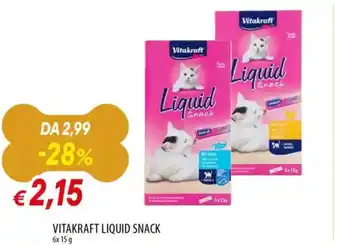 Galassia Vitakraft liquid snack offerta