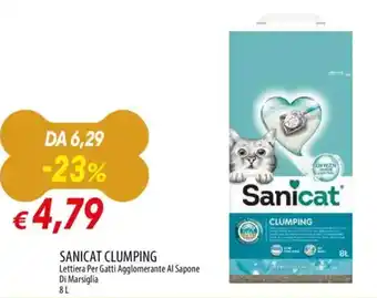 Sanicat clumping lettiera per gatti agglomerante al sapone di marsiglia