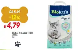 Galassia Biokat's bianco fresh lettiera offerta