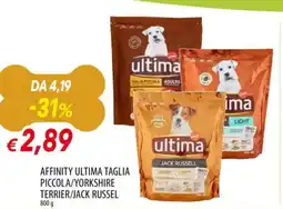 Galassia Affinity ultima taglia piccola/yorkshire terrier/jack russel offerta