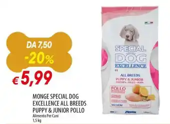 Monge special dog excellence all breeds puppy & junior pollo