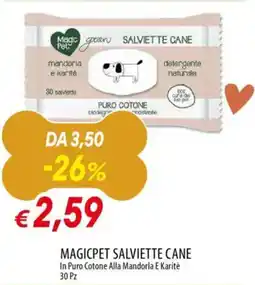 Galassia Magicpet salviette cane offerta