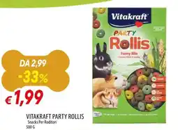 Galassia Vitakraft party rollis snacks per roditori offerta