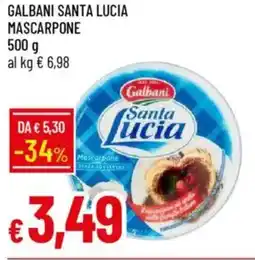 Galassia Galbani santa lucia mascarpone offerta
