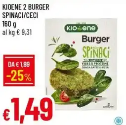 Galassia Kioene 2 burger spinaci/ceci offerta