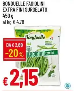 Galassia Bonduelle fagiolini extra fini surgelato offerta