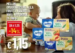 Galassia Mellin omogeneizzati alla frutta assortiti 100% naturale offerta