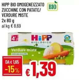 Galassia Hipp bio omogeneizzato zucchine con patate/ verdure miste offerta