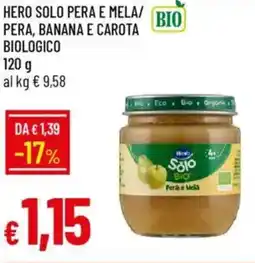 Galassia Hero solo pera e mela/ pera, banana e carota biologico offerta