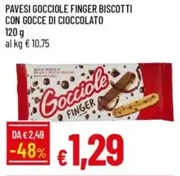 Galassia Pavesi gocciole finger biscotti con gocce di cioccolato offerta