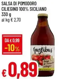 Galassia Salsa di pomodoro ciliegino 100% siciliano offerta
