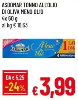 Galassia Asdomar tonno all'olio di oliva meno olio offerta