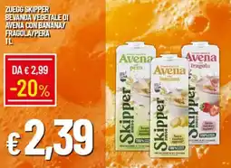 Galassia Zuegg skipper bevanda vegetale di avena con banana/ fragola/pera offerta