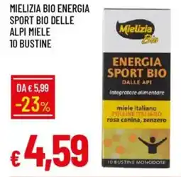 Galassia Mielizia bio energia sport bio delle alpi miele 10 bustine offerta