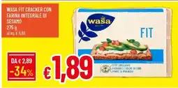 Galassia Wasa fit cracker con farina integrale di sesamo offerta
