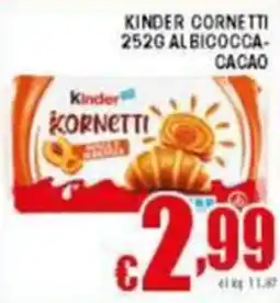 Sacoph Kinder cornetti albicocca- cacao offerta