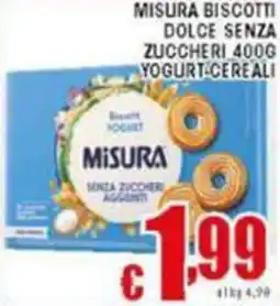 Sacoph Misura biscotti dolce senza zuccheri yogurt cereali offerta