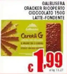 Sacoph Galbusera cracker ricoperto cioccolato latte-fondente offerta