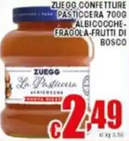 Sacoph Zuegg confetture pasticcera offerta
