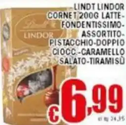 Sacoph Lindt lindor cornet offerta